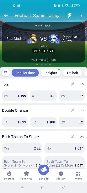 LuckyPari sports screen